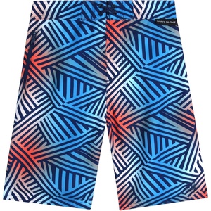 image:imageBody Glove Boys Bathing Suit UPF 50 Swim Board Shorts Quick Dry TrunksBlue Red Lines