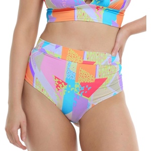 image:imageBody Glove Womens Twiggy High Waisted Boyleg Cheeky Coverage Bikini Bottom SwimsuitColorbox