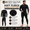 image:imageBody Glove 2 Piece Mens Fleece Lined Base layer Underwear Set Warm Insulated Top and Bottom Long Johns for Winter BaselayerBlack