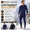image:imageBody Glove 2 Piece Mens Fleece Lined Base layer Underwear Set Warm Insulated Top and Bottom Long Johns for Winter BaselayerNavy