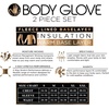 image:imageBody Glove 2 Piece Mens Fleece Lined Base layer Underwear Set Warm Insulated Top and Bottom Long Johns for Winter BaselayerNavy