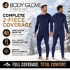 image:imageBody Glove 2 Piece Mens Fleece Lined Base layer Underwear Set Warm Insulated Top and Bottom Long Johns for Winter BaselayerNavy