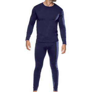 image:imageBody Glove 2 Piece Mens Fleece Lined Base layer Underwear Set Warm Insulated Top and Bottom Long Johns for Winter BaselayerNavy