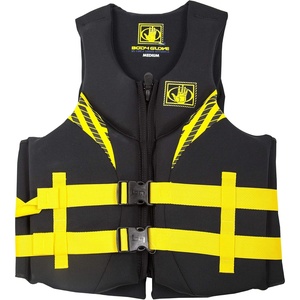 image:imageRS2 Mens Neoprene USCGA Vest  S  Yellow amp Black Water Life Jacket Vest for Extreme Sports Boat Kayak Paddling Use and Safety Sports Vests for Boys and Girls